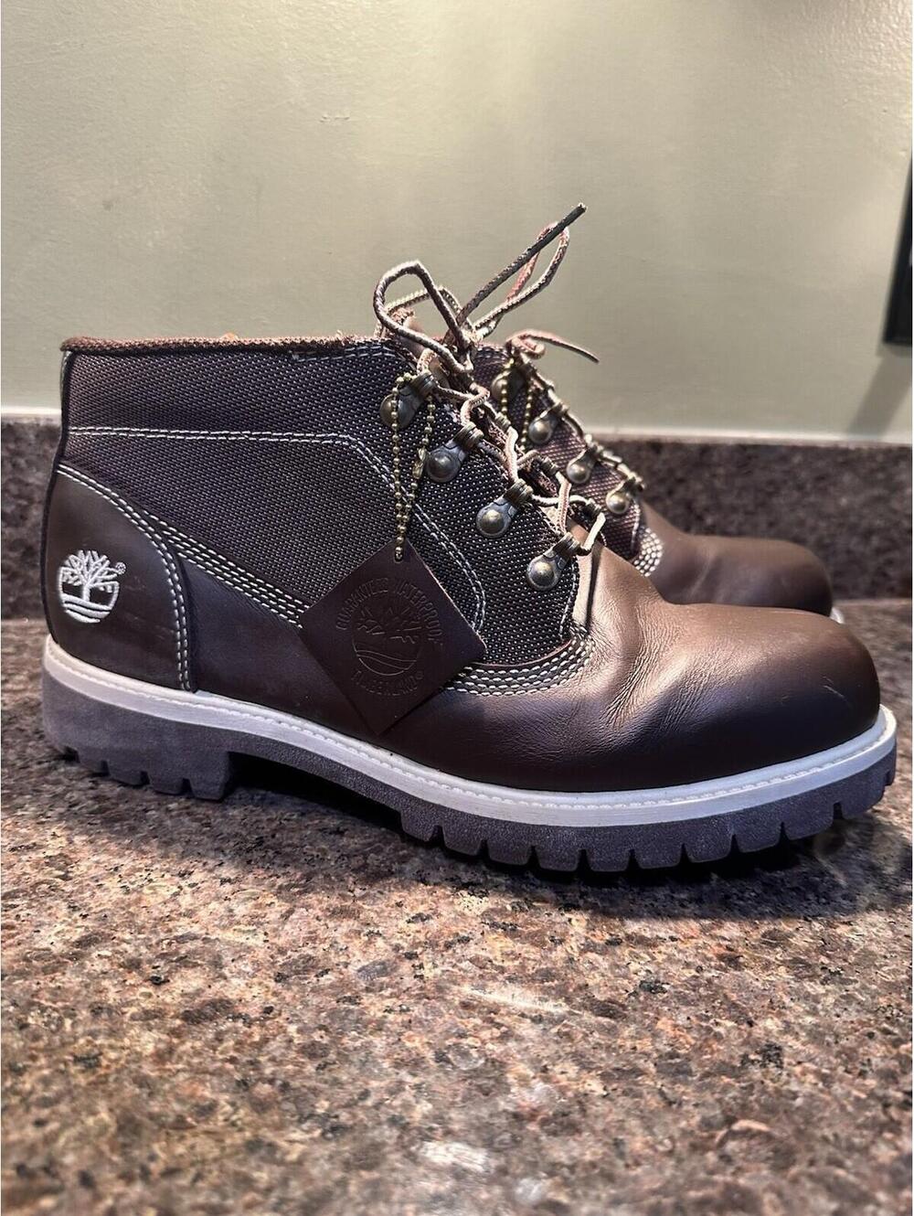 Timberland 28016 Men’s Field Chukka Boots Brown Waterproof Size 9M GUC